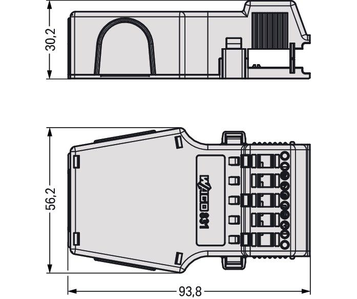 Zugentlastungsgehäuse 831-3025
