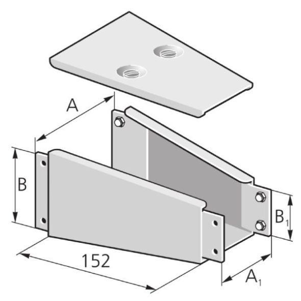 Reduzierstück flach RF100100 50 50