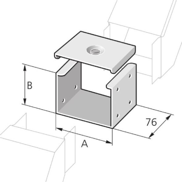 Verbindungsstück VA 200/100 VAG