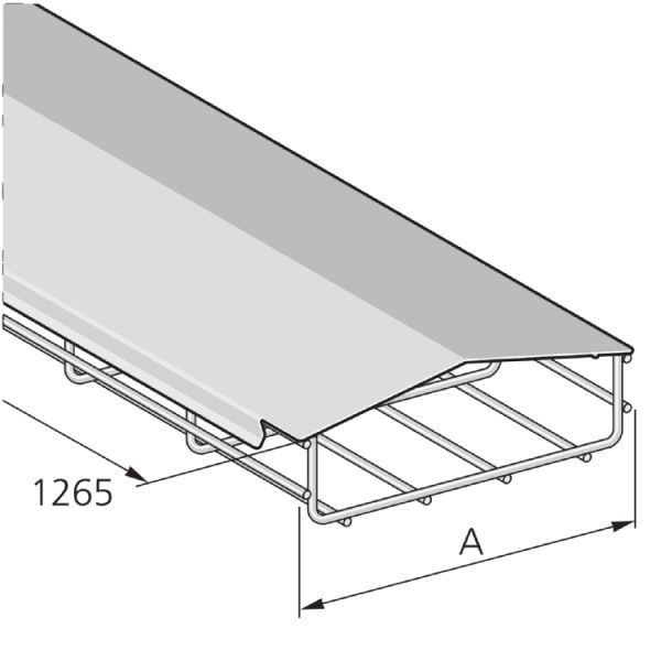 Gitterkanal Dachförmig GKX DD 120 S