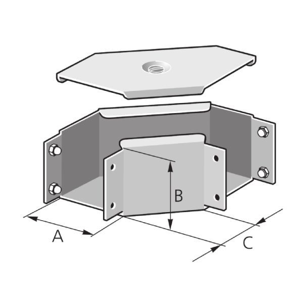 Kanalwinkelstück WDF 50/ 50 Kanalwinkelstück WDF 50/ 50