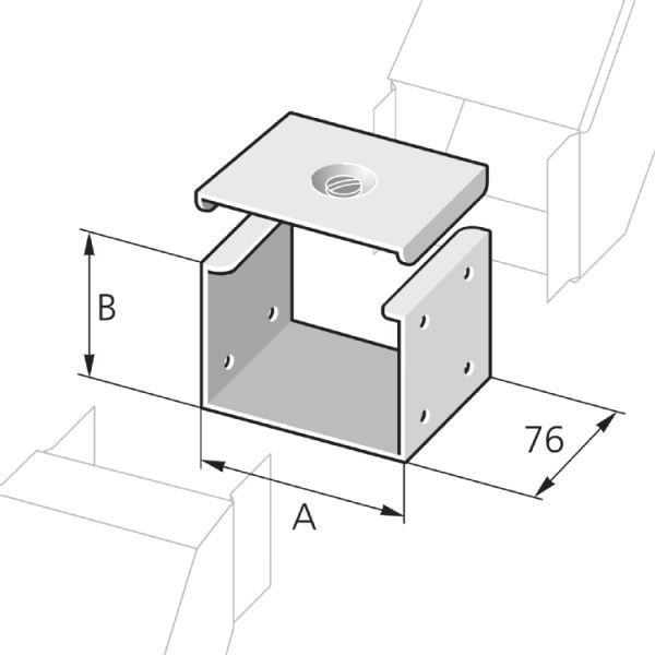 Verbindungsstück VA 200/100 VAG
