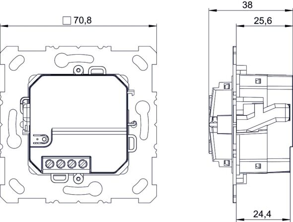 2/4-fach Funk-Taster PD 1 RF KNX