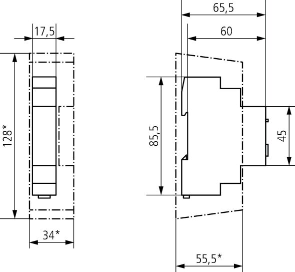 Elektronisches Zeitrelais TM 345 MF Elektronisches Zeitrelais TM 345 MF