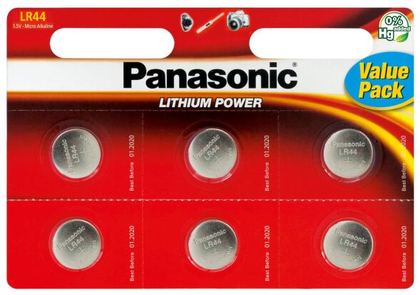 Knopfzelle 1,5V LR-44EL/6B Knopfzelle 1,5V LR-44EL/6B