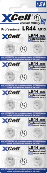 XCell Alkaline Knopfzelle LR44-B10 XCell Alkaline Knopfzelle LR44-B10