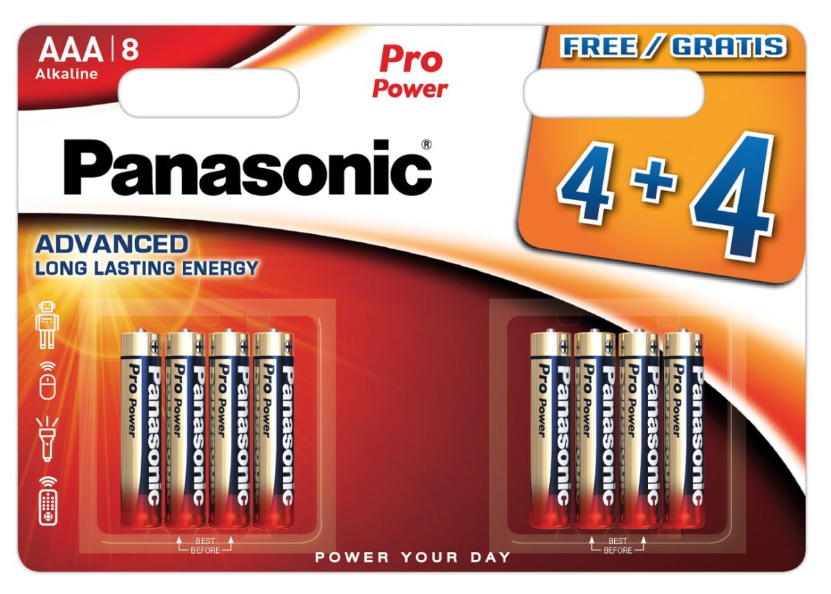 Batterie 1,5V Micro AAA LR03PPG/8BW 4+4F