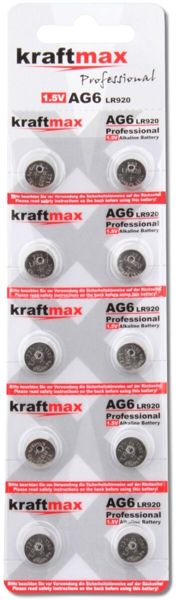 Knopfzelle 1,5V AG6 LRA-LR920-B10 Knopfzelle 1,5V AG6 LRA-LR920-B10