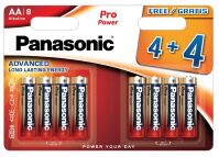 Batterie 1,5V Mignon AA LR6PPG/8BW 4+4F
