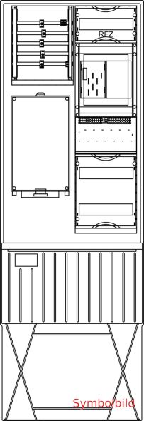 Zähleranschlusssäule ZS321B.S6.24 Zähleranschlusssäule ZS321B.S6.24