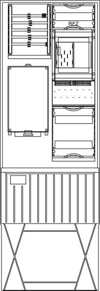 Zähleranschlusssäule ZS321B.S6.36 Zähleranschlusssäule ZS321B.S6.36