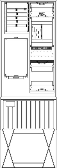 Zähleranschlusssäule ZS321B.W1.36 Zähleranschlusssäule ZS321B.W1.36