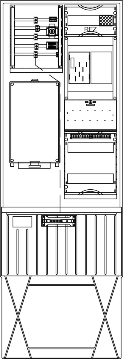 Zähleranschlusssäule ZS321B.S1.24AV