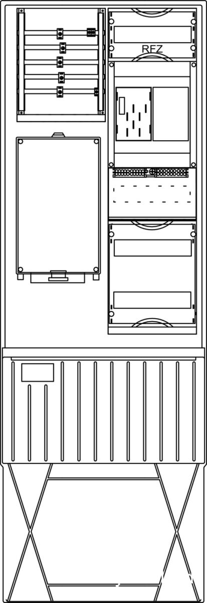 Zähleranschlusssäule ZS321B.W1.24 Zähleranschlusssäule ZS321B.W1.24