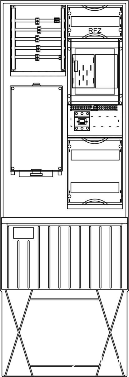 Zähleranschlusssäule ZS321B.W4.21 Zähleranschlusssäule ZS321B.W4.21