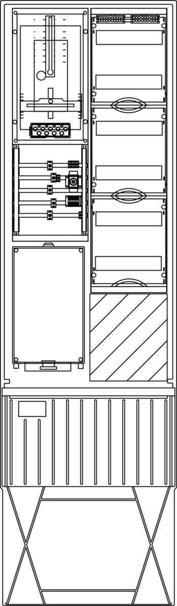 Zähleranschlusssäule ZS341.W3.72V