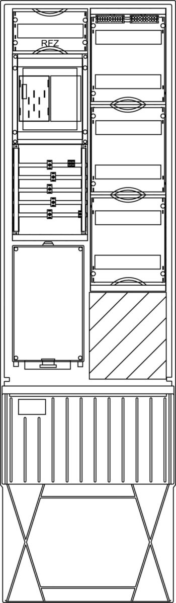 Zähleranschlusssäule ZS341B.S6.48