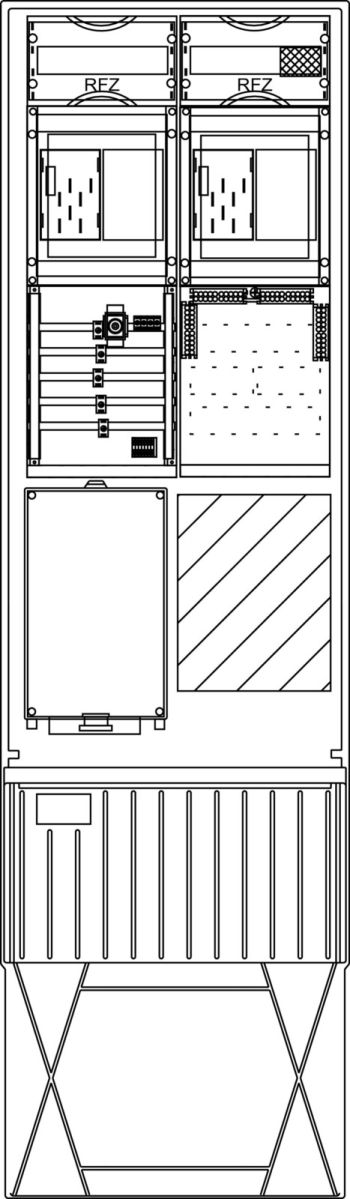 Zähleranschlusssäule ZS342B.S3.12V Zähleranschlusssäule ZS342B.S3.12V