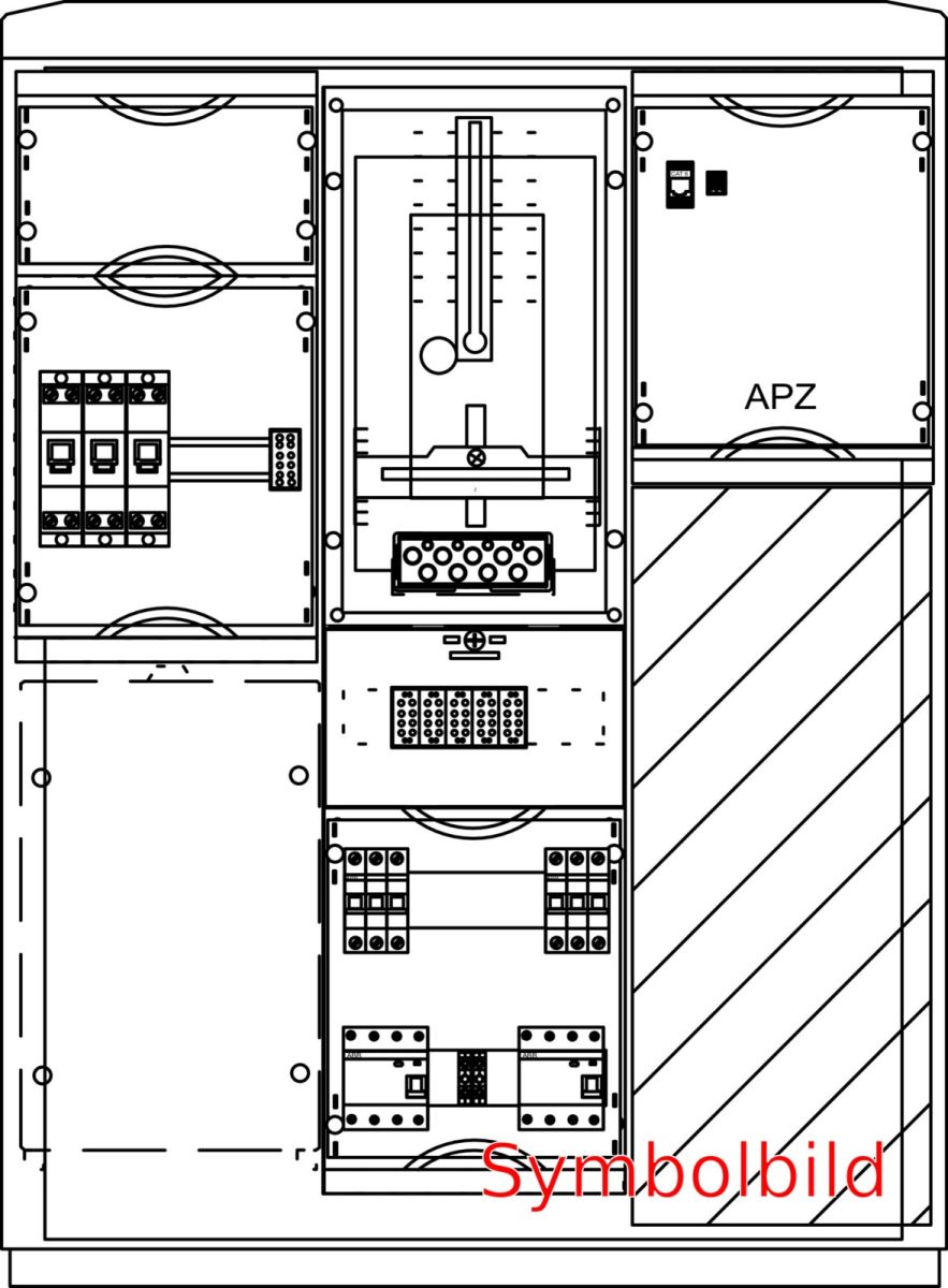 Zähleranschlusssäule ZS811EA.N4.00