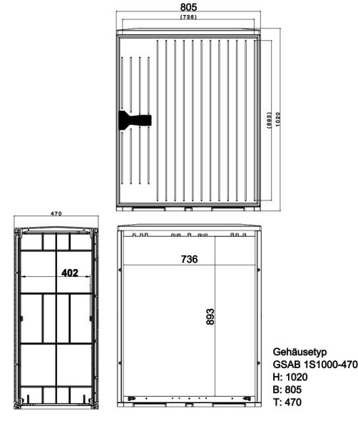 Normkabelverteilerschrank 1S1000-470MDS Normkabelverteilerschrank 1S1000-470MDS