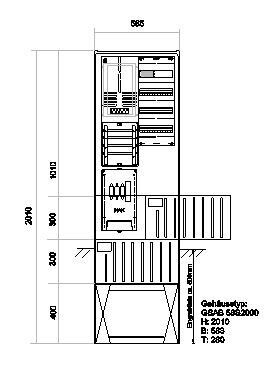 Zähleranschlußsäule 01.00.1P11V4 Zähleranschlußsäule 01.00.1P11V4