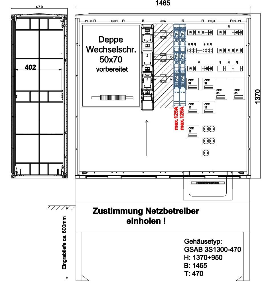 Festplatzverteiler 43.W250FP2632323165S