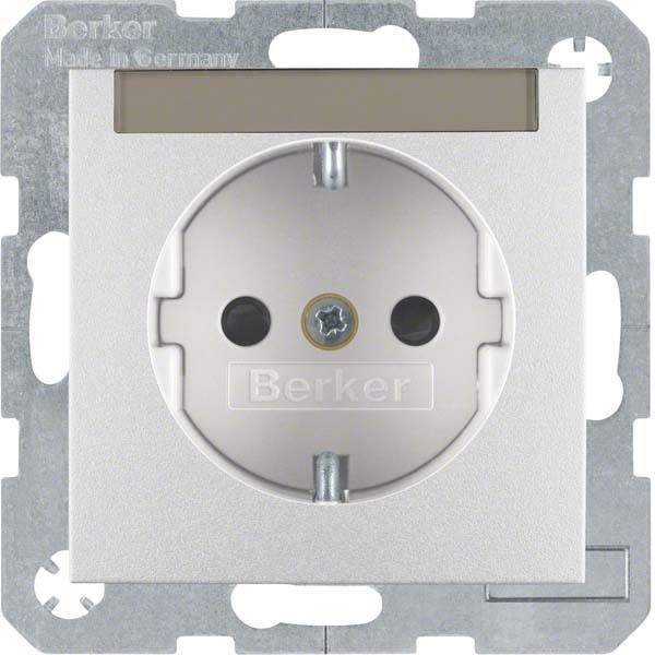 SCHUKO-Steckdose 41491404 alu matt lackiert SCHUKO-Steckdose 41491404 alu matt lackiert
