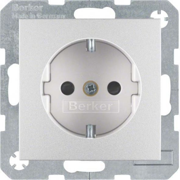 SCHUKO-Steckdose 41231404 alu matt lackiert SCHUKO-Steckdose 41231404 alu matt lackiert
