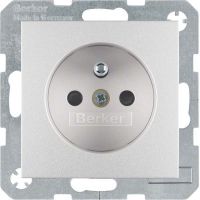 Steckdose 6765761404 alu matt lackiert