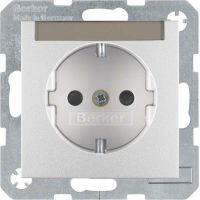 SCHUKO-Steckdose 41491404 alu matt lackiert