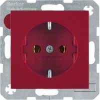 SCHUKO-Steckdose 41438912 rot glänzend