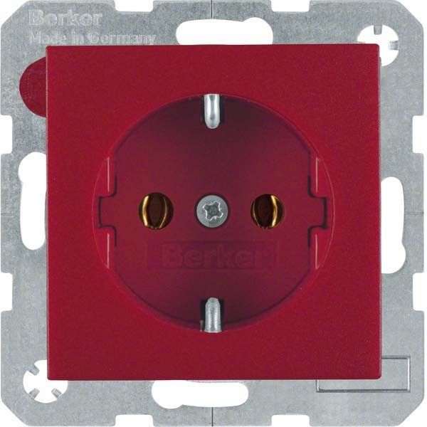 SCHUKO-Steckdose 47431912 rot matt SCHUKO-Steckdose 47431912 rot matt