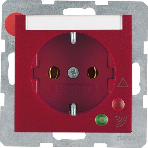 SCHUKO-Steckdose 41081962 rot matt SCHUKO-Steckdose 41081962 rot matt