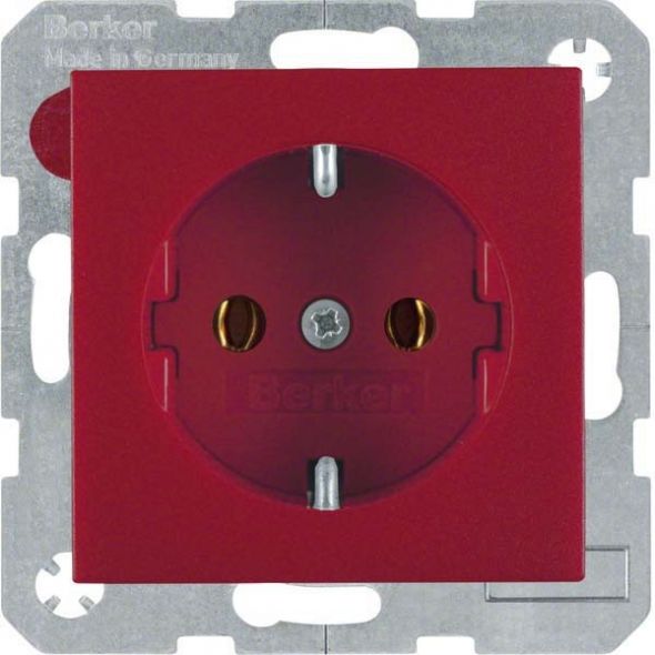 SCHUKO-Steckdose 47431912 rot matt SCHUKO-Steckdose 47431912 rot matt