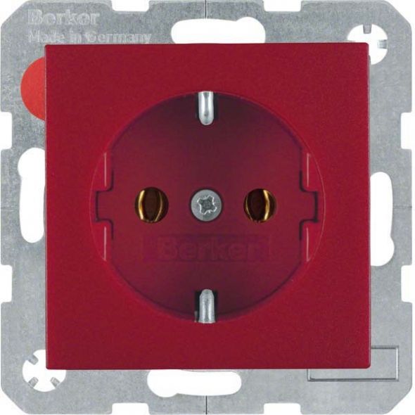 SCHUKO-Steckdose 41431912 rot matt SCHUKO-Steckdose 41431912 rot matt