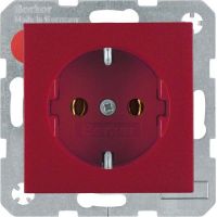 SCHUKO-Steckdose 41431912 rot matt