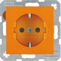 SCHUKO-Steckdose 41438914 orange glänzend