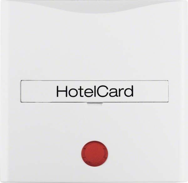 Schalteraufsatz Hotelcard 16401909 polarweiß matt Schalteraufsatz Hotelcard 16401909 polarweiß matt