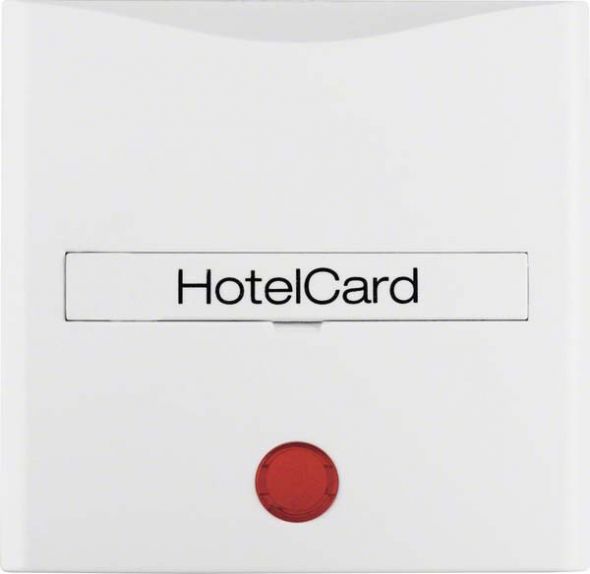 Schalteraufsatz Hotelcard 16401909 polarweiß matt