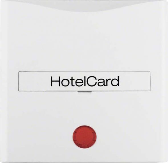 Schalteraufsatz Hotelcard 16401909 polarweiß matt Schalteraufsatz Hotelcard 16401909 polarweiß matt