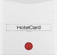 Schalteraufsatz Hotelcard 16401909 polarweiß matt