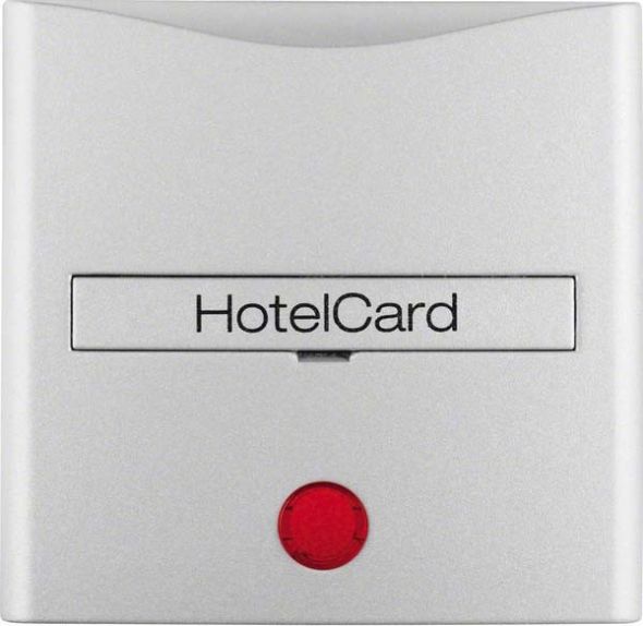 Schalteraufsatz Hotelcard 16401404 alu matt lackiert Schalteraufsatz Hotelcard 16401404 alu matt lackiert