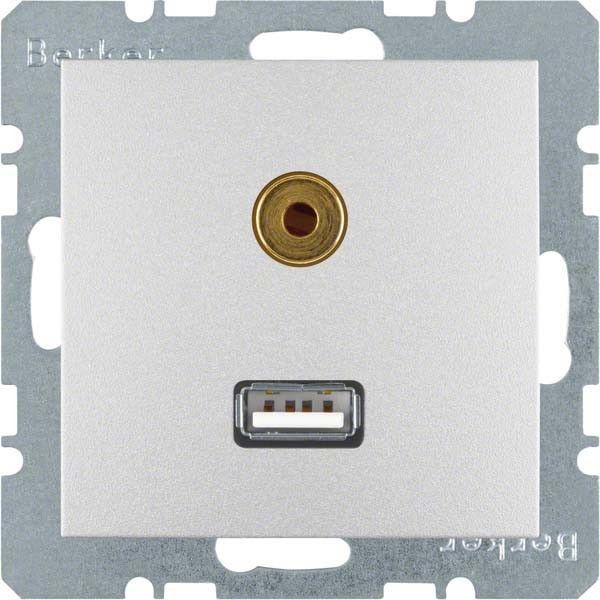 Steckdose 3315391404 alu matt lackiert Steckdose 3315391404 alu matt lackiert
