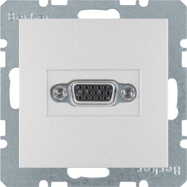 Steckdose VGA 3315401404 alu matt lackiert Steckdose VGA 3315401404 alu matt lackiert