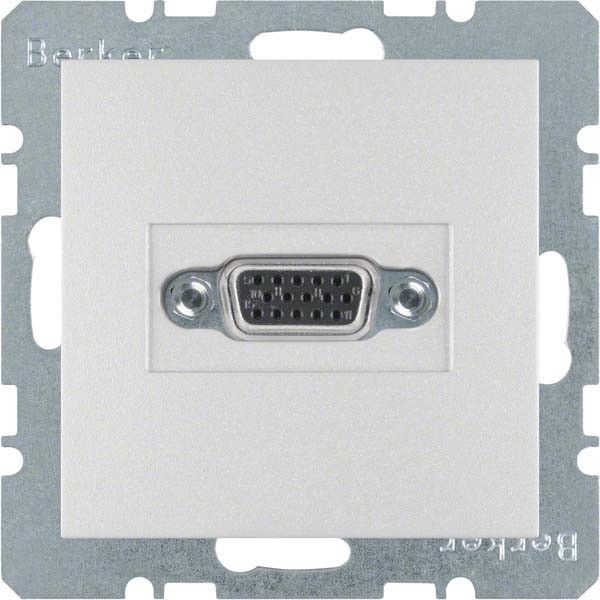 Steckdose VGA 3315411404 alu matt lackiert Steckdose VGA 3315411404 alu matt lackiert
