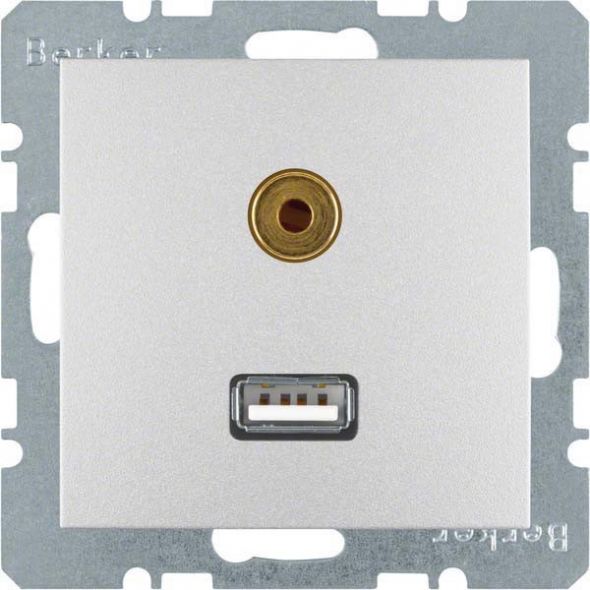 Steckdose 3315391404 alu matt lackiert Steckdose 3315391404 alu matt lackiert