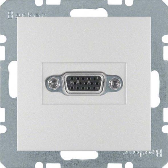 Steckdose VGA 3315401404 alu matt lackiert Steckdose VGA 3315401404 alu matt lackiert