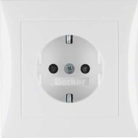 SCHUKO-Steckdose 47228989 polarweiß glänzend
