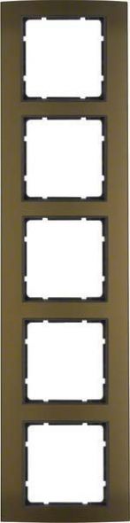 Rahmen 5-fach 10153001 alu braun anthrazit matt Rahmen 5-fach 10153001 alu braun anthrazit matt