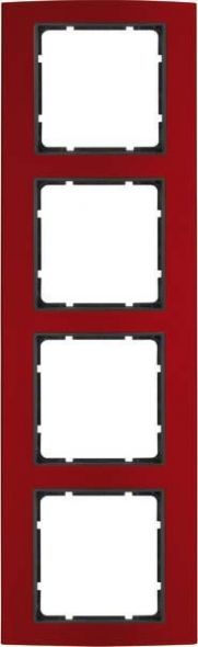 Rahmen 4-fach 10143012 alu rot anthrazit matt Rahmen 4-fach 10143012 alu rot anthrazit matt